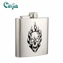 Silk Print Human Skeleton Series Hip Flask (XF-634)